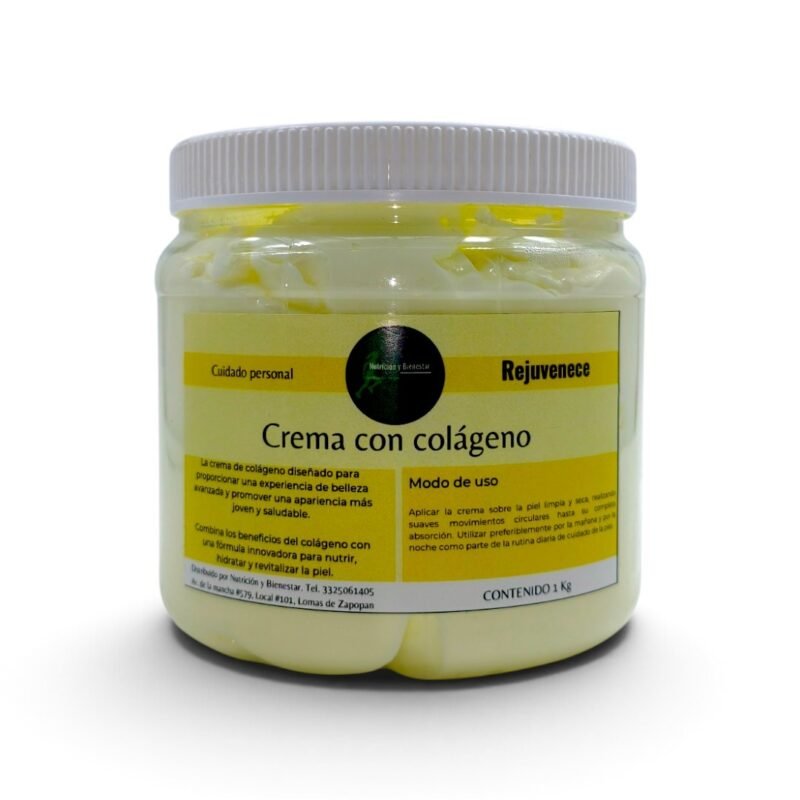 Crema con Colágeno 1 kg. Cara y Cuerpo