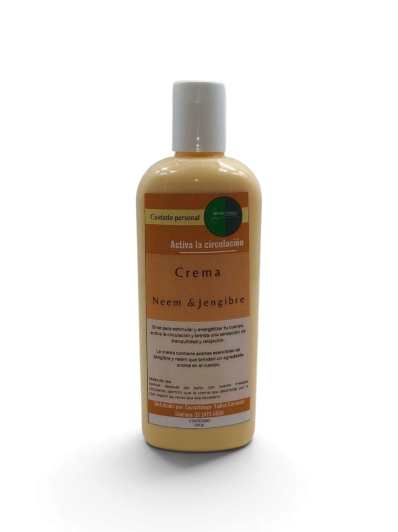 Crema de Neem y Jengibre 250 g. Masaje Corporal